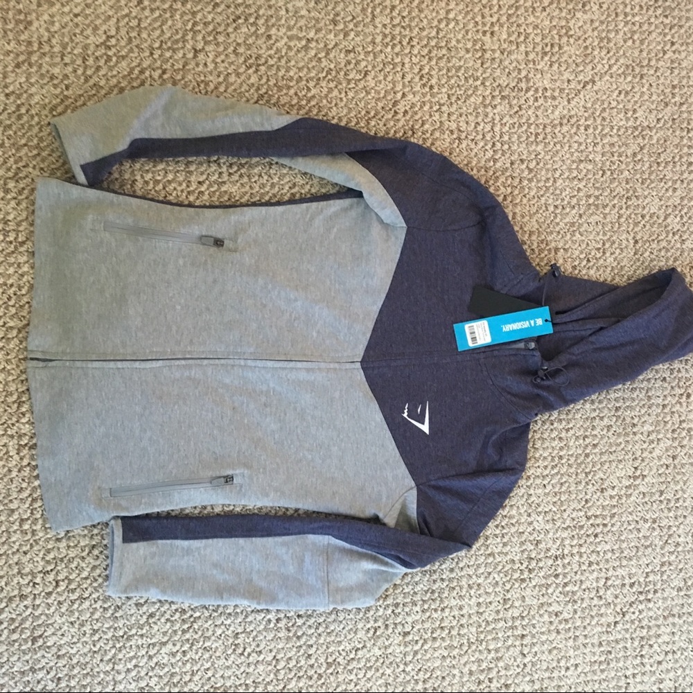 Fit Hoody navy/blue Grey Mari Large