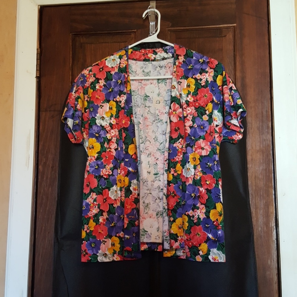 Floral over-shirt, no buttons