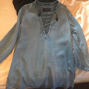 Denim blouse