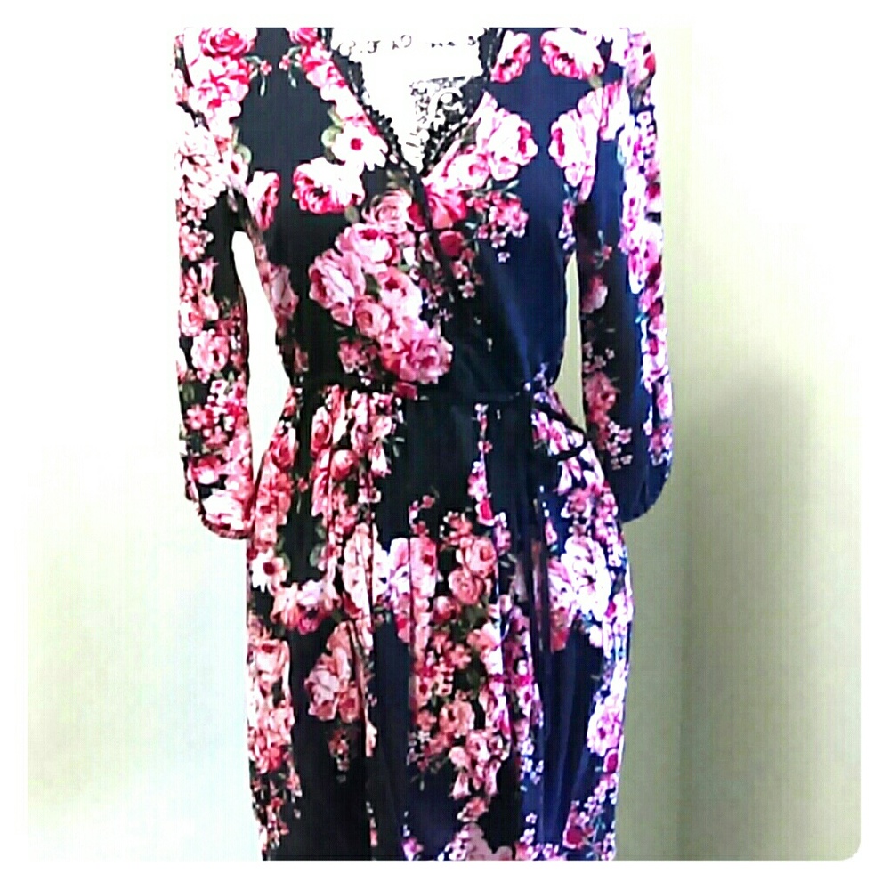 Floral print dress