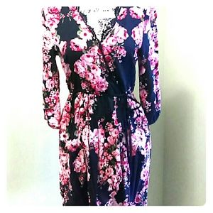 Floral print dress