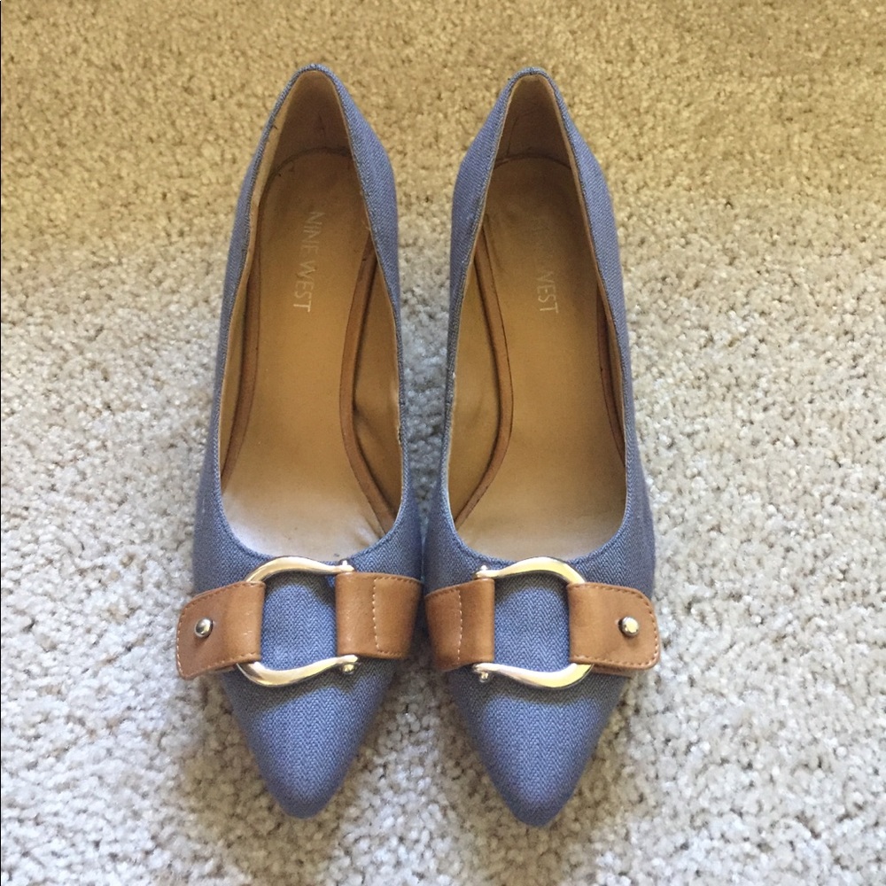 Nine West grey heels!