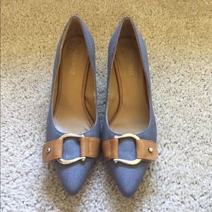 Nine West grey heels!