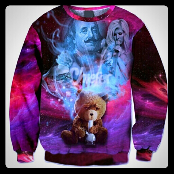 Fashion Ted Bear Crewneck Sweatshirt - Picture 1 of 1