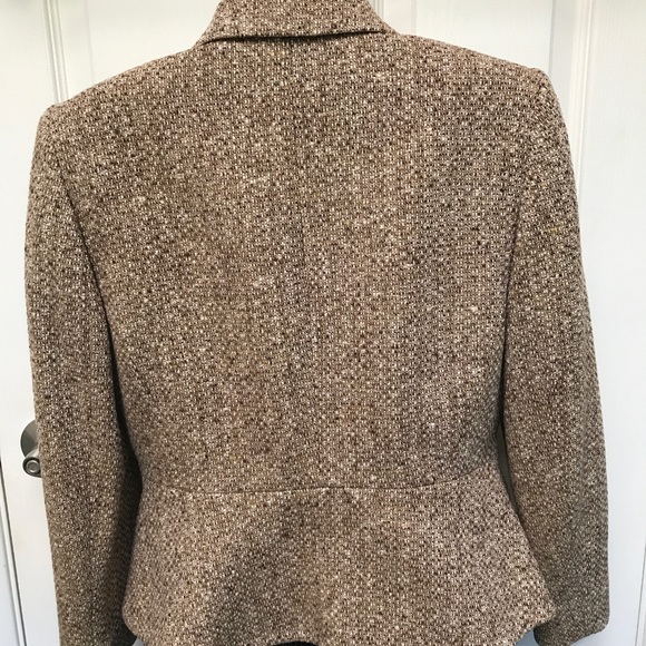 Textured blazer with zipper. - Picture 3 of 7