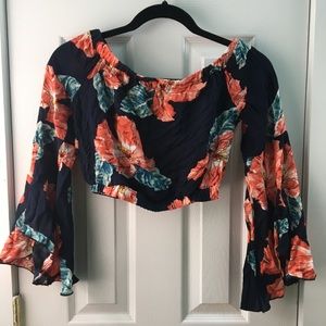 FLORAL CROP TOP