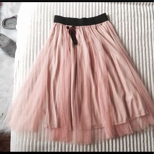 Pink Tulle Skirt