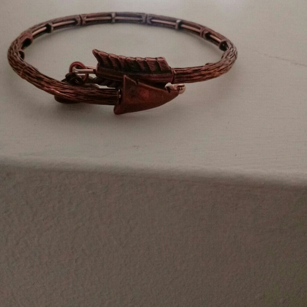 Alex and ani rose gold arrows wrap