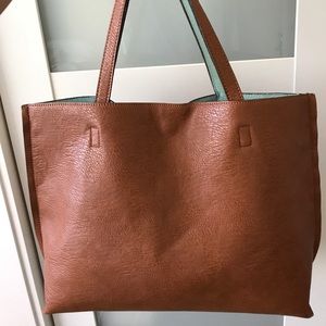 Street Tote Reversible Faux Leather Tote