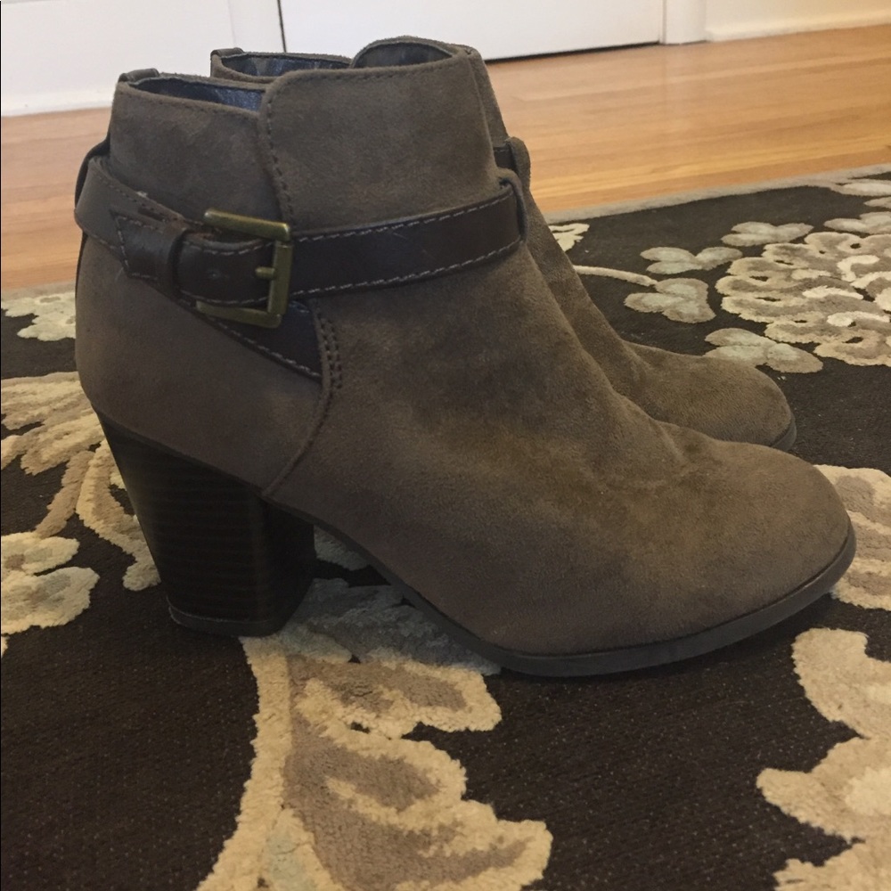 Suede booties