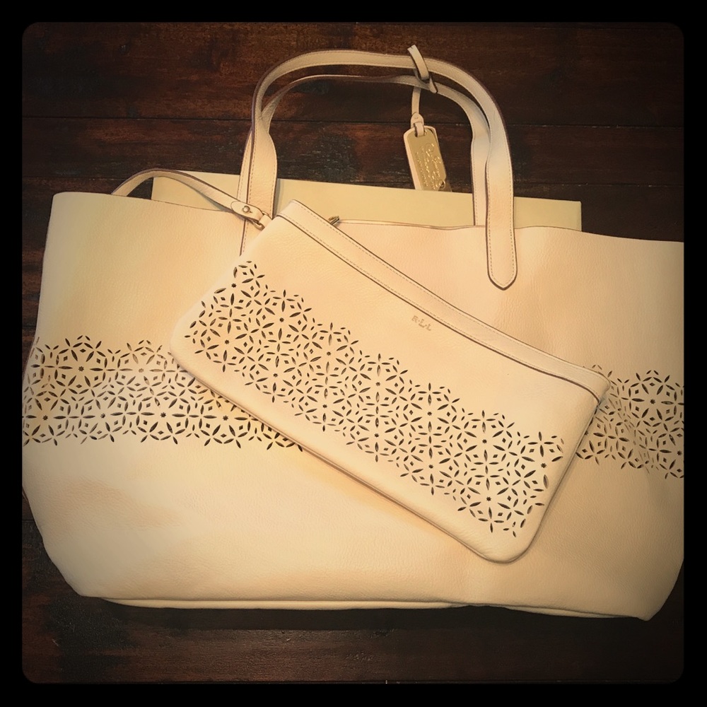 Beautiful Ralph Lauren Tote with Wallet!