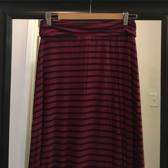 Jcrew stripe maxi skirt - Picture 2 of 3