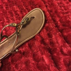 sandal bronze size 8.5 never worn