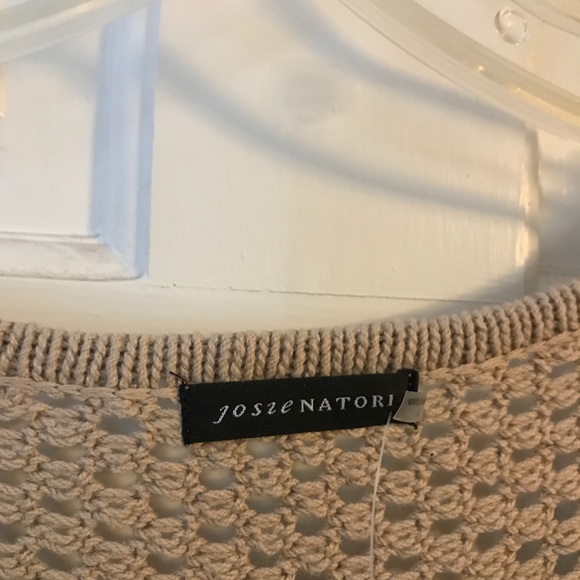 Josie Natori Crocheted Shift Dress with Slip - Picture 3 of 8