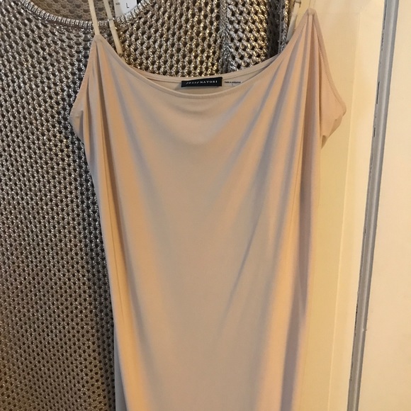 Josie Natori Crocheted Shift Dress with Slip - Picture 7 of 8