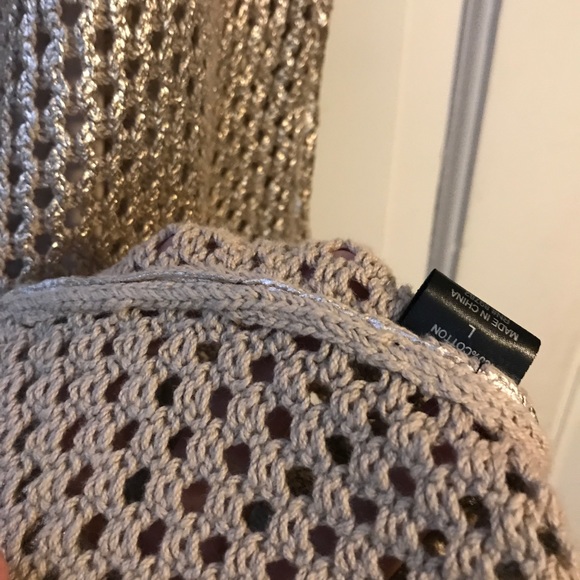 Josie Natori Crocheted Shift Dress with Slip - Picture 8 of 8