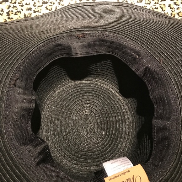 Vivo Black floppy Raffia hat - Picture 5 of 5