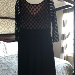 Eliza J black cocktail dress