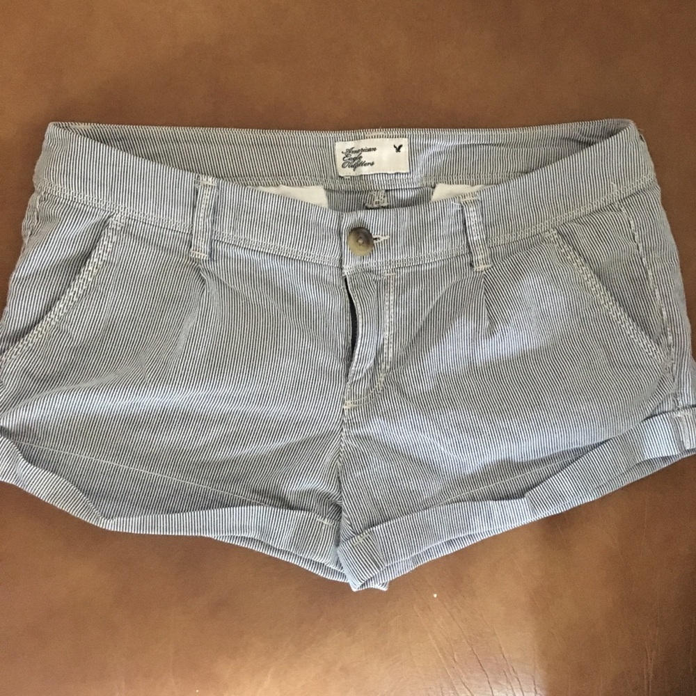 American Eagle Striped Shorts Size 0