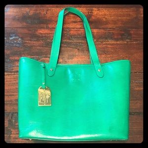 Unique Green Ralph Lauren Tote