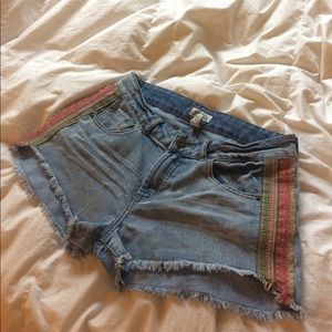 Denim shorts