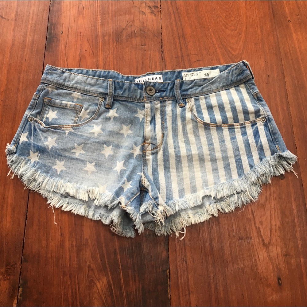 American Flag Short Shorts