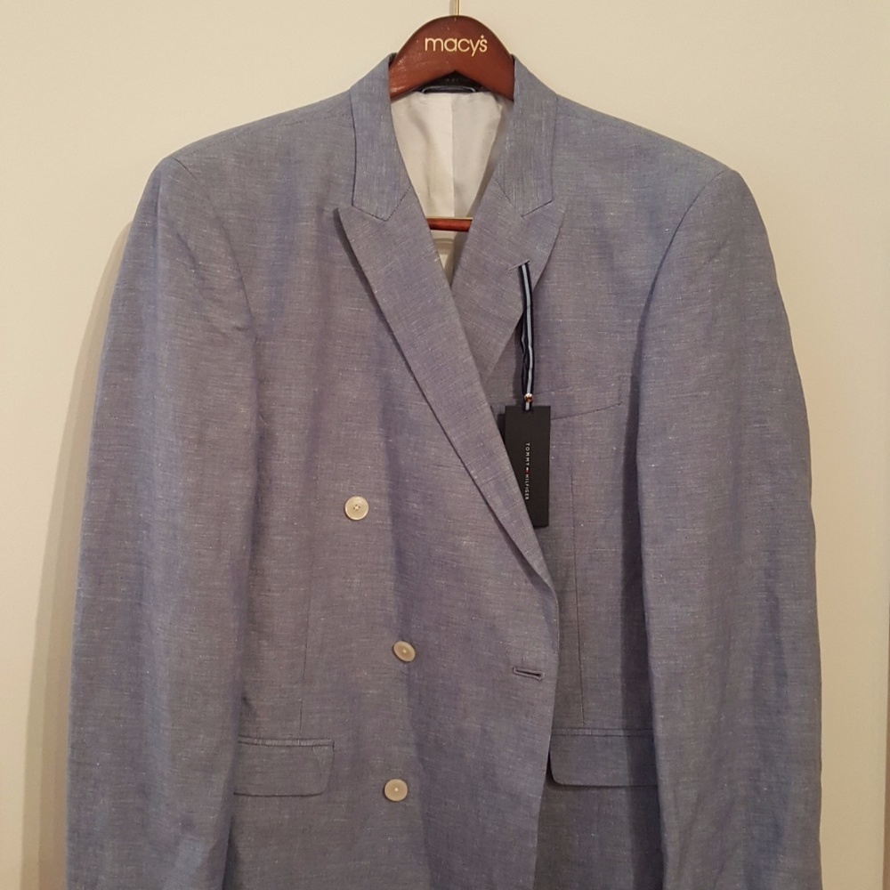 NWT Tommy Hilfiger Light Blue Yates Cotton/ Linen