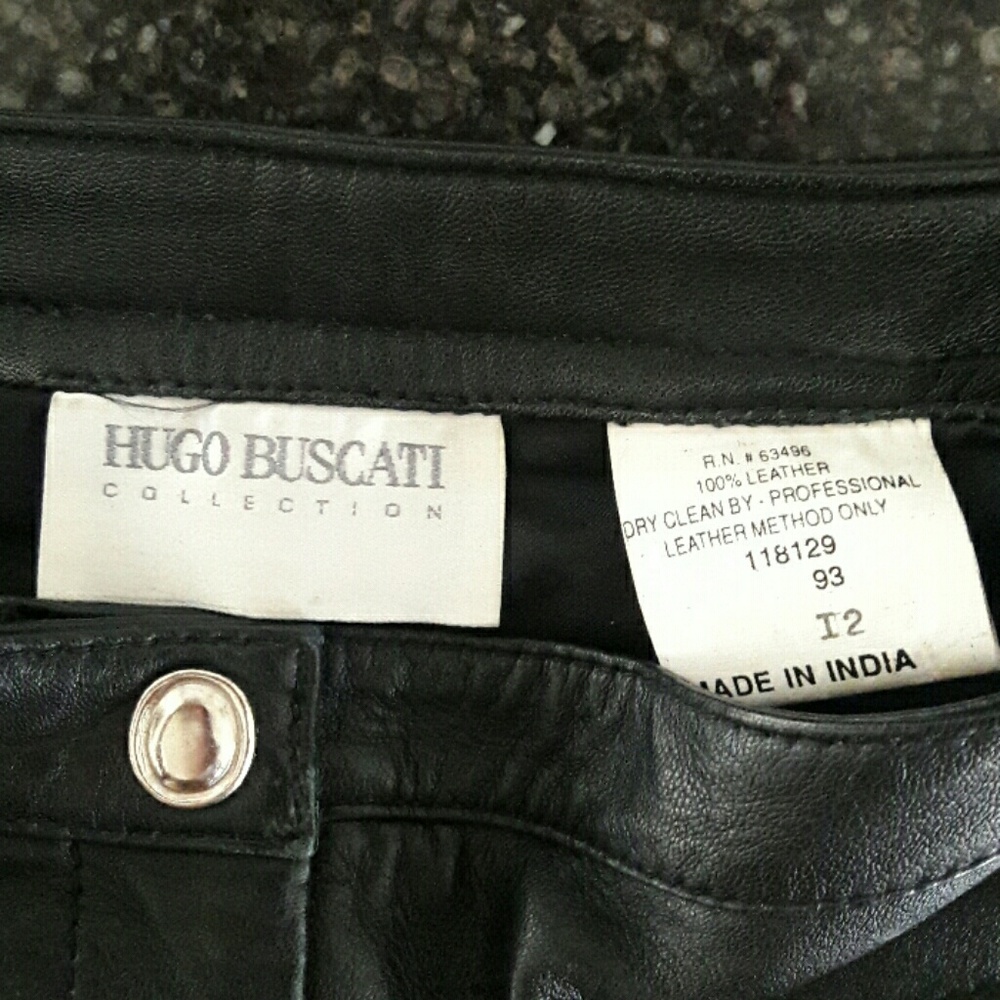 Hugo Buscati Collection Leather Pants