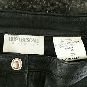 Hugo Buscati Collection Leather Pants