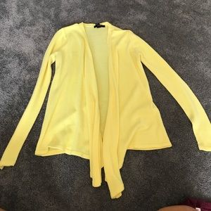 Yellow cardigan