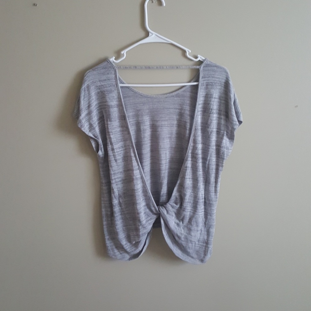 Express top with cute cut out in back