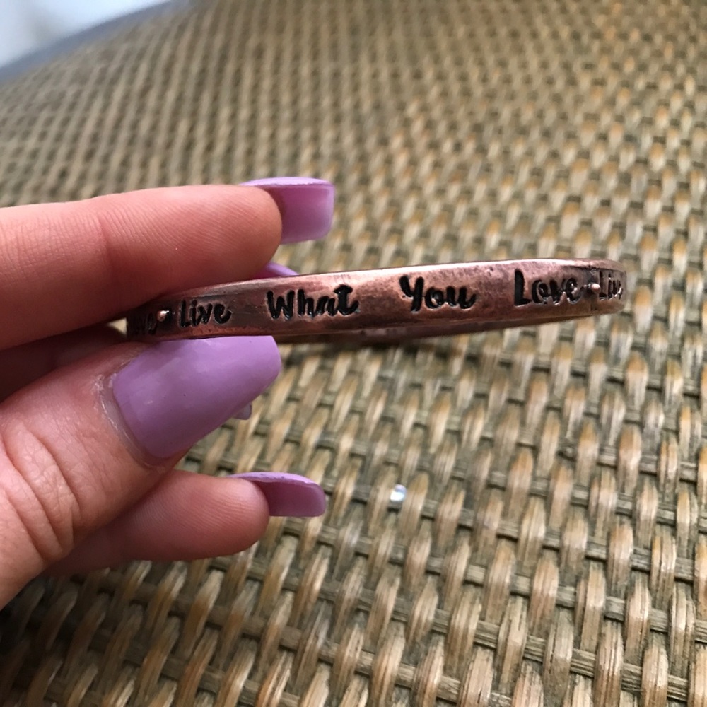 Live what you love bracelet
