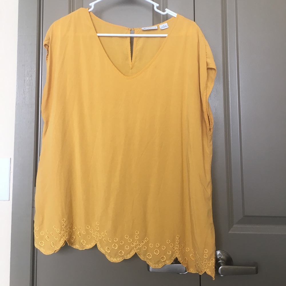 Liz Claiborne Mustard Yellow Blouse
