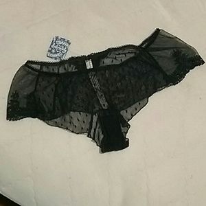 FP Dark Teal Tanga Panty Crochet Lace