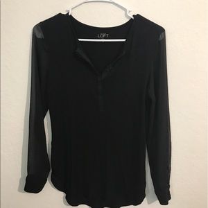 Black long sleeve shirt from Loft