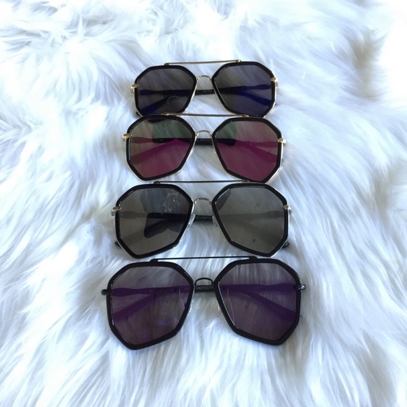 Geometric Festival Mirror Sunglasses - Picture 2 of 3