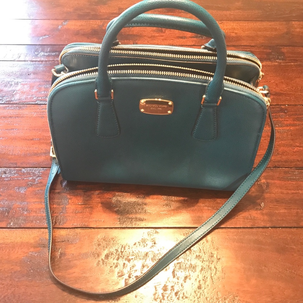 Perfect Condition Teal Michael Kors Handbag