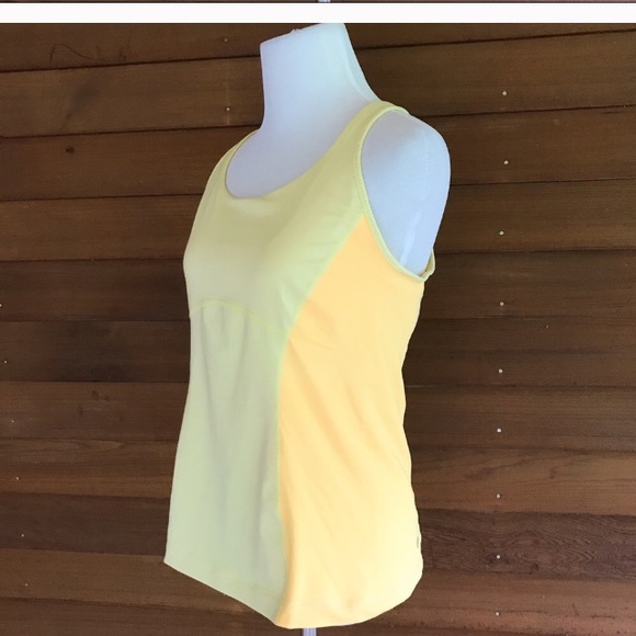 [SOLD] Lululemon Yellow Meshback Cut-out Tank Top - Picture 2 of 5