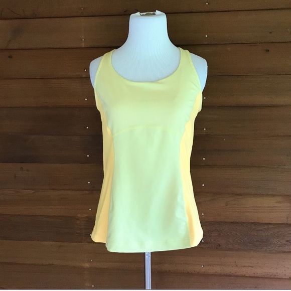 [SOLD] Lululemon Yellow Meshback Cut-out Tank Top - Picture 5 of 5