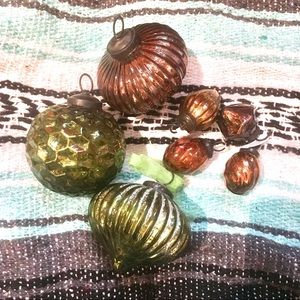 Crate and barrel Christmas ornaments