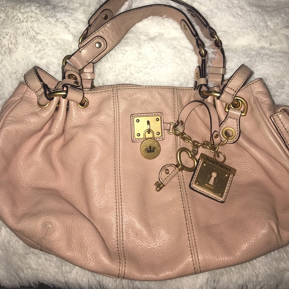 Juicy Couture pink leather handbag