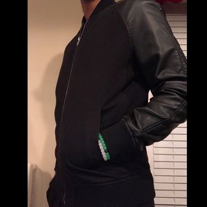 Forever 21, 21 Men Faux Leather Bomber