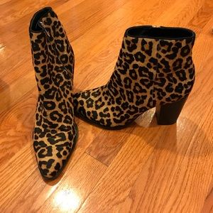 Sam Edelman leopard booties