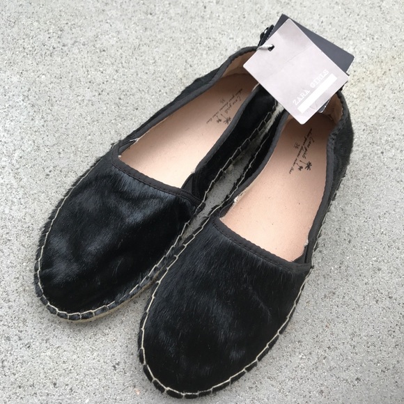 SOLD Zara Shoe Collection Pony Hair Fall Flats - Picture 8 of 8