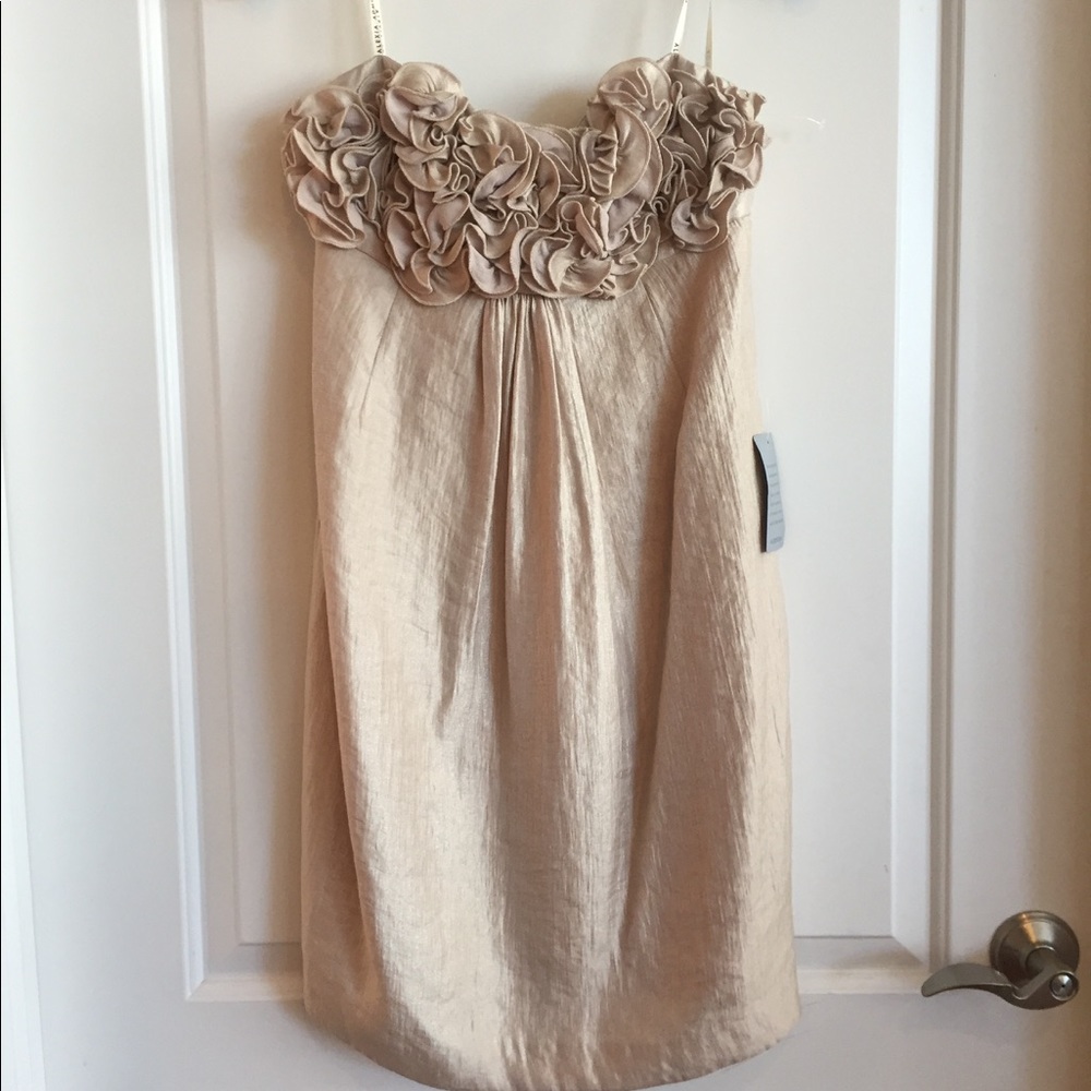 Nordstrom Strapless champagne Dress