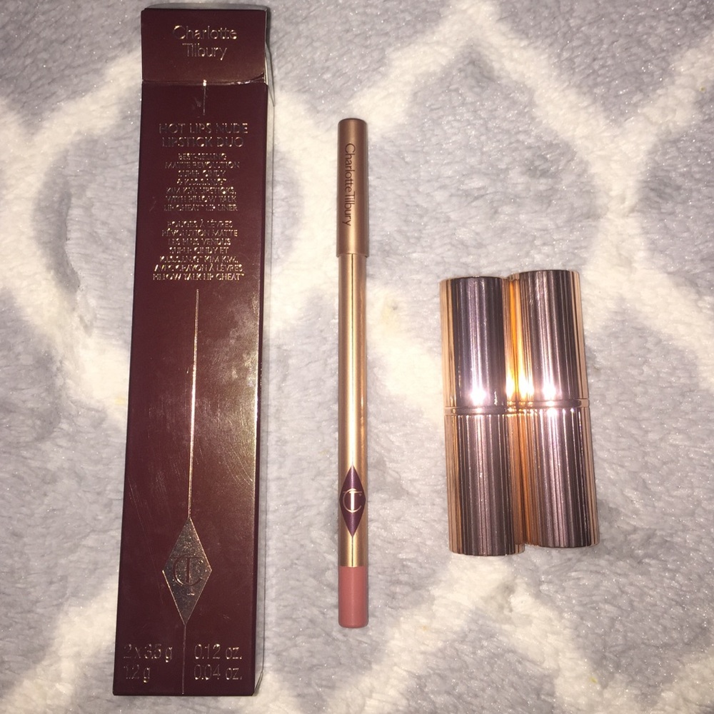 Charlotte Tilbury HOT LIPS Nude Duo-Kim KW & Cindy