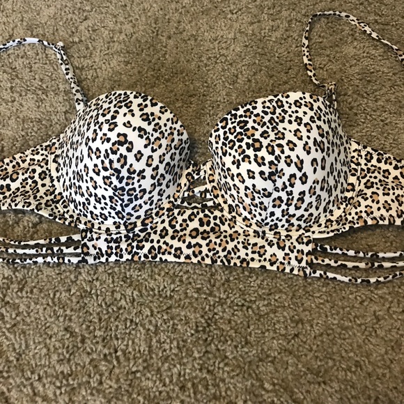 Worn once leopard print VS Bikini Top - Picture 2 of 4