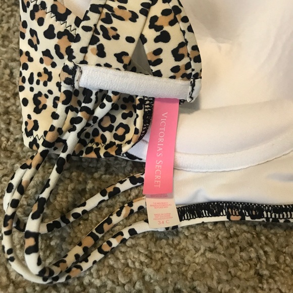 Worn once leopard print VS Bikini Top - Picture 3 of 4