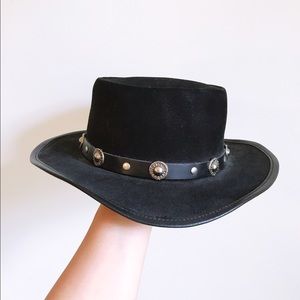 Vintage Suede Fedora: YSL Style