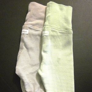 H&M B/G newborn footed pants bundle